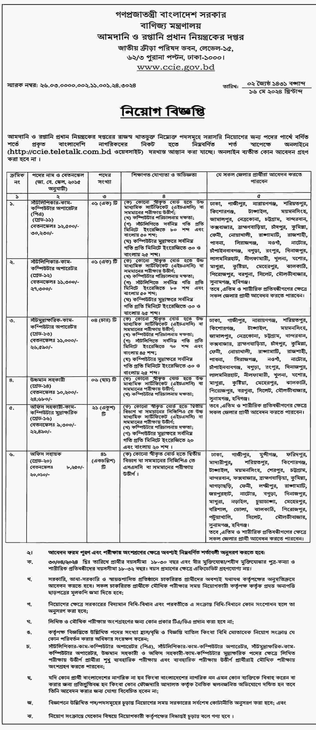 CCIE Job Circular